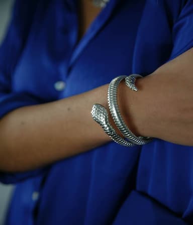 Brazalete doble serpiente colección Savage. 2