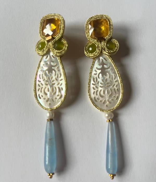 Pendientes  soutache BLUE