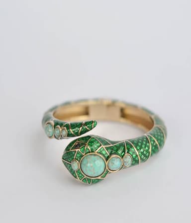 Pulsera serpiente verde. 4