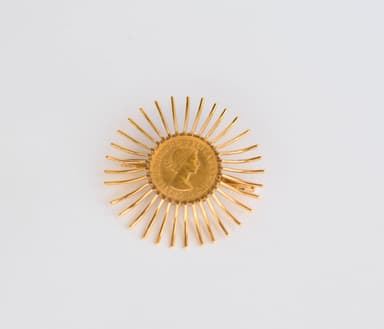 Broche sol Elizabeth II. 4