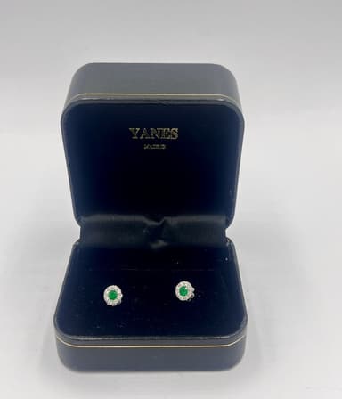 Pendientes esmeraldas YANES 3