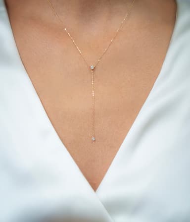 Gargantilla Lariat corbata. 1
