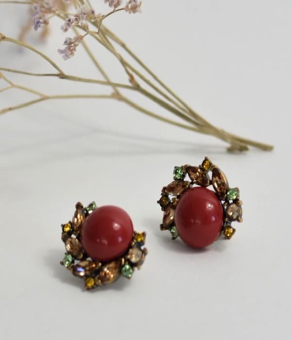 Pendientes coral COCO Pearly Sea
