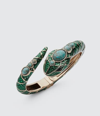 Pulsera serpiente verde. 1