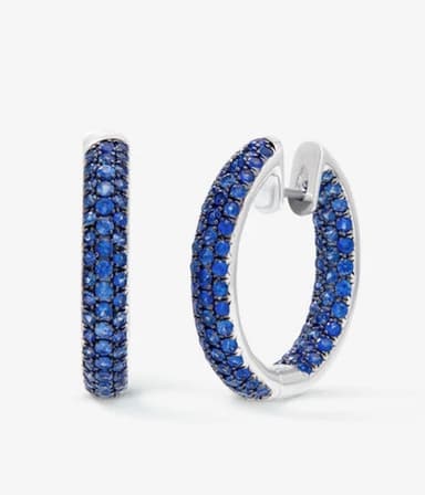Pendientes zafiro azul 1