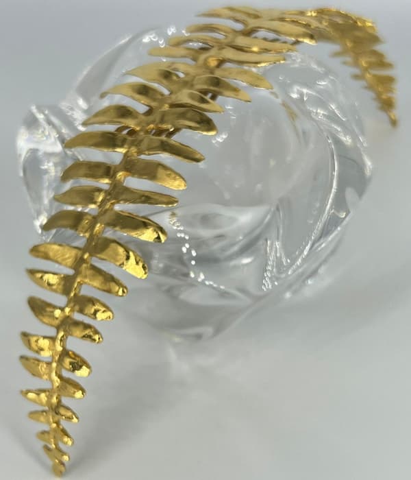 Peineta Helecho oro amarillo