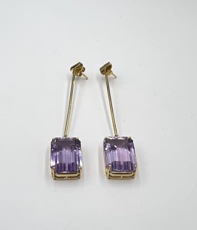 Pendientes Lilas de medianoche 2