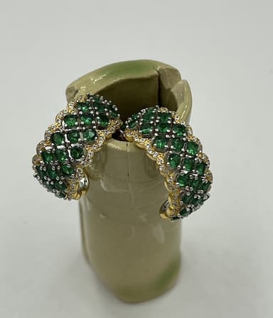 Pendientes Queen Sofía verde 3