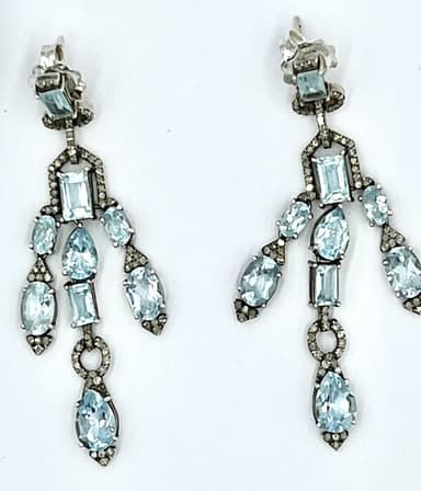 Pendientes de aguamarinas 3
