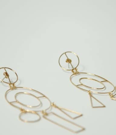 Pendientes geométrico MERCEDES SALAZAR 3