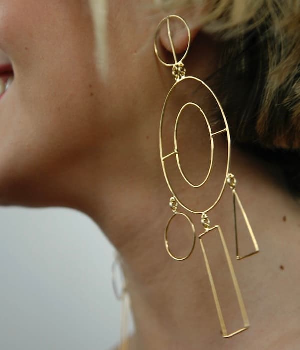 Pendientes geométrico MERCEDES SALAZAR