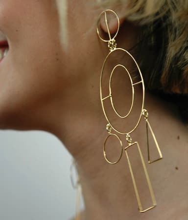 Pendientes geométrico MERCEDES SALAZAR 1
