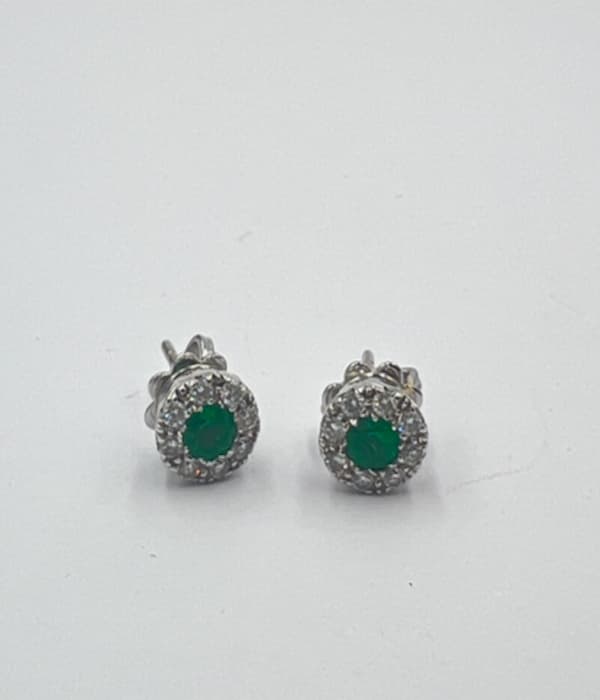 Pendientes esmeraldas YANES