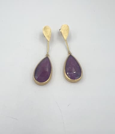Pendientes amatista 2