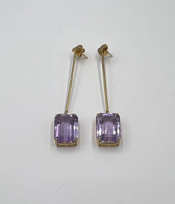 Pendientes Lilas de medianoche