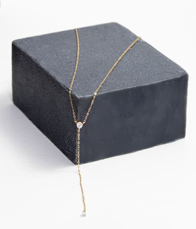 Gargantilla Lariat corbata. 3